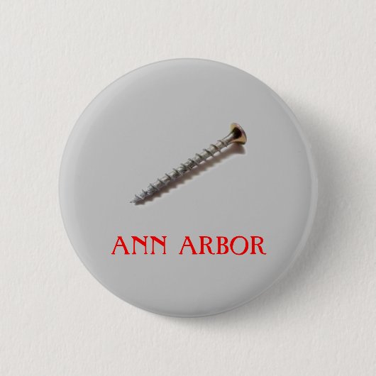 Badge Rond 5 Cm vis, ANN ARBOR (Devant)