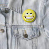 Badge Rond 5 Cm Visage 2 de balle de tennis (En situation)