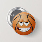 Badge Rond 5 Cm Visage 2 de basket-ball (Devant & derrière)