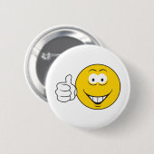 Badge Rond 5 Cm Visage avec pouce levé (Devant & derrière)