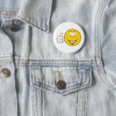 Badge Rond 5 Cm Visage avec pouce levé (En situation)