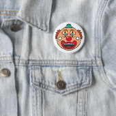 Badge Rond 5 Cm Visage clown (En situation)
