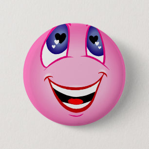 Badge Rond 5 Cm Visage dans le Pin d'amour