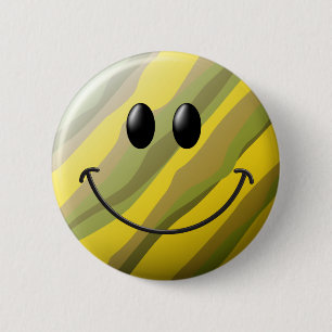 Badge Rond 5 Cm Visage de camouflage