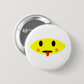 Badge Rond 5 Cm Visage de citron (Devant & derrière)