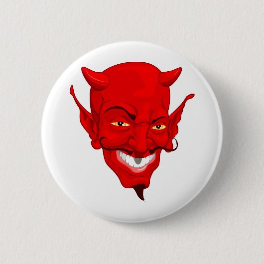Badge Rond 5 Cm Visage de diable (Devant)