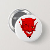 Badge Rond 5 Cm Visage de diable (Devant & derrière)