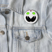 Badge Rond 5 Cm Visage de fusion (En situation)