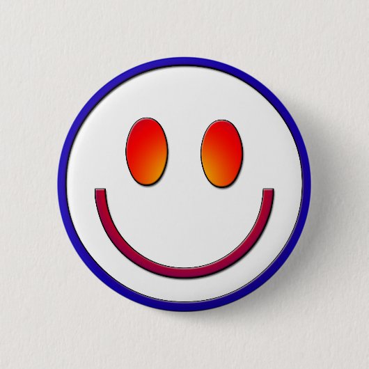 Badge Rond 5 Cm Visage de gradient d'arc-en-ciel (Devant)