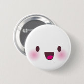Badge Rond 5 Cm visage de Kawaii (Devant & derrière)