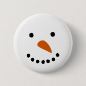 Badge Rond 5 Cm Visage de neige (Devant)