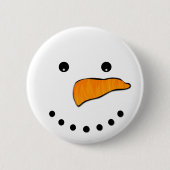 Badge Rond 5 Cm Visage de neige (Devant)