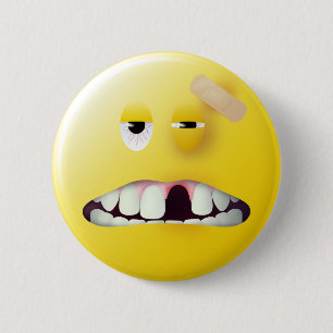 Badge Rond 5 Cm Visage de photo de détenu