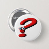 Badge Rond 5 Cm Visage de point d'interrogation (Devant & derrière)