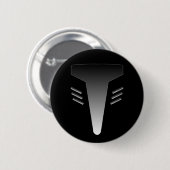 Badge Rond 5 Cm Visage de robot (Devant & derrière)