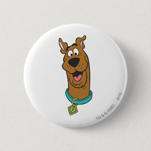 Badge Rond 5 Cm Visage de sourire de Scooby-Doo