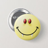 Badge Rond 5 Cm Visage de vampire (Devant & derrière)