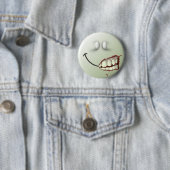 Badge Rond 5 Cm Visage de zombi (En situation)