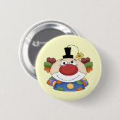 Badge Rond 5 Cm Visage doux de clown (Devant & derrière)