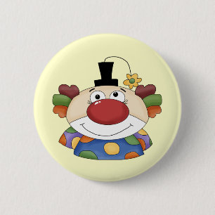 Badge Rond 5 Cm Visage doux de clown