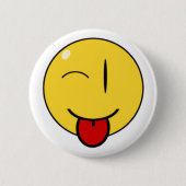Badge Rond 5 Cm Visage drôle, bouton (Devant)