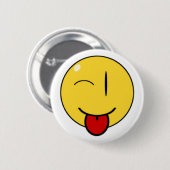 Badge Rond 5 Cm Visage drôle, bouton (Devant & derrière)