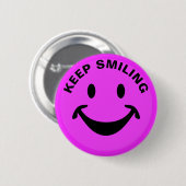 Badge Rond 5 Cm Visage drôle + votre backg. et idées (Devant & derrière)