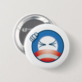 Badge Rond 5 Cm Visage frustrant de "O" (Devant & derrière)