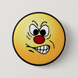 Badge Rond 5 Cm Visage frustrant Grumpey