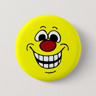 Badge Rond 5 Cm Visage gai Grumpey