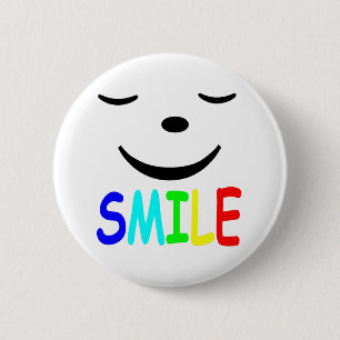 Badge Rond 5 Cm Visage heureux
