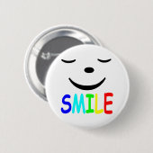 Badge Rond 5 Cm Visage heureux (Devant & derrière)