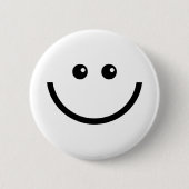 Badge Rond 5 Cm Visage heureux (Devant)