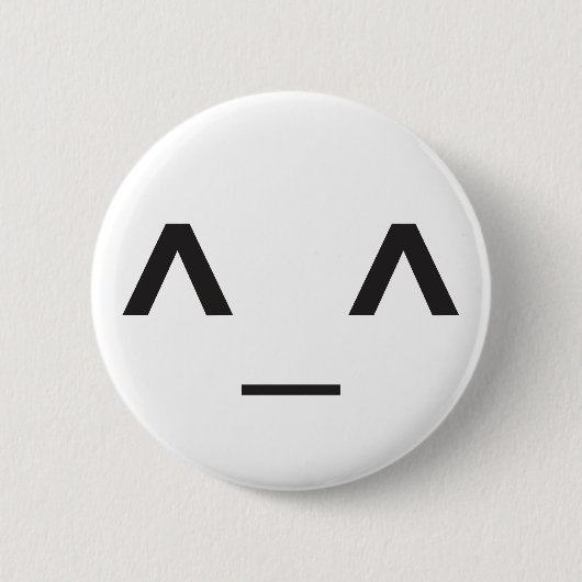 Badge Rond 5 Cm Visage heureux d'Anime (Devant)