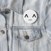 Badge Rond 5 Cm Visage heureux d'Anime (En situation)