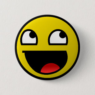 Badge Rond 5 Cm Visage impressionnant !