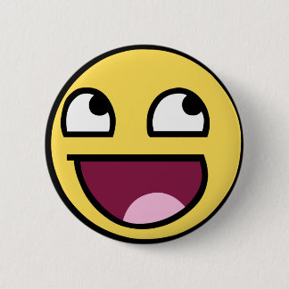 Badge Rond 5 Cm visage impressionnant