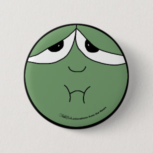 Badge Rond 5 Cm Visage malade