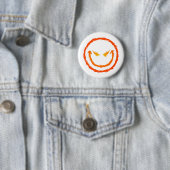 Badge Rond 5 Cm Visage mauvais (En situation)