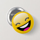 BADGE ROND 5 CM VISAGE RIANT (Devant & derrière)