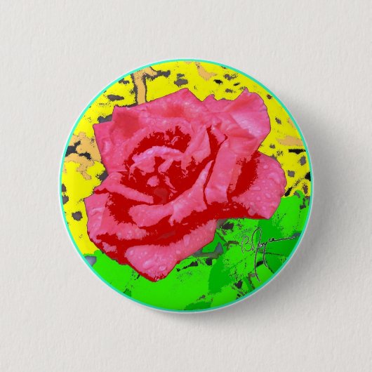 Badge Rond 5 Cm Visage rose (Devant)