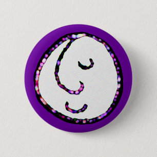 Badge Rond 5 Cm Visage souriant