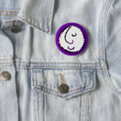 Badge Rond 5 Cm Visage souriant (En situation)