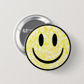 Badge Rond 5 Cm Visage souriant éclaboussé (Devant & derrière)