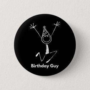 Badge Rond 5 Cm Visage Souriant Fête D'anniversaire Drôle Mignon A