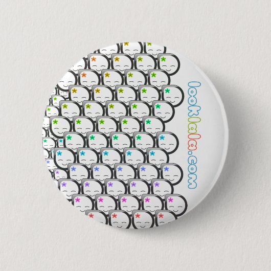 Badge Rond 5 Cm visages de lala (Devant)