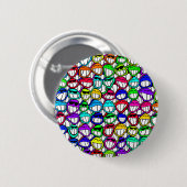 Badge Rond 5 Cm Visages souriants cool (Devant & derrière)
