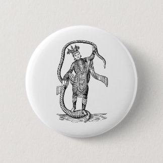 Badge Rond 5 Cm Vishnu dans le 8ème avatar