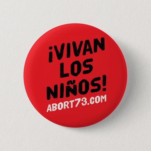 Badge Rond 5 Cm Visibilité directe Niños de Vivan de ¡ ! | (Devant)