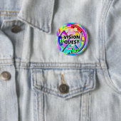 Badge Rond 5 Cm VISION QUEST (vous pouvez modifier les mots) (En situation)